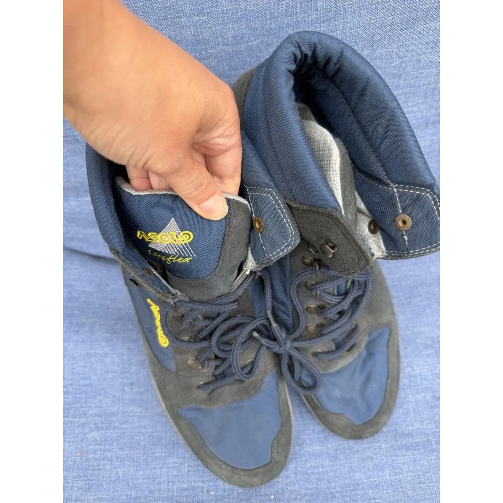 ASOLO Mens Hiking Boots size 13 blue/black